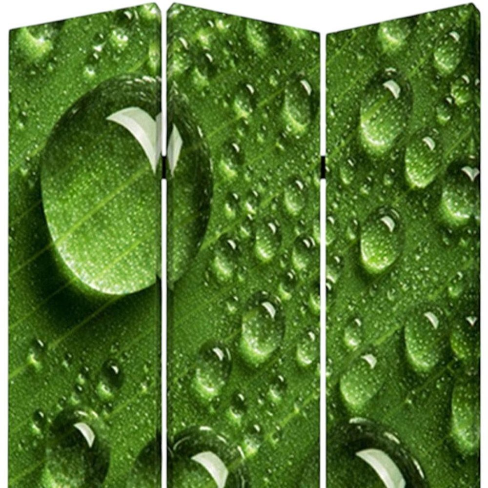 48" X 72" Multi Color Wood Canvas Rain Screen