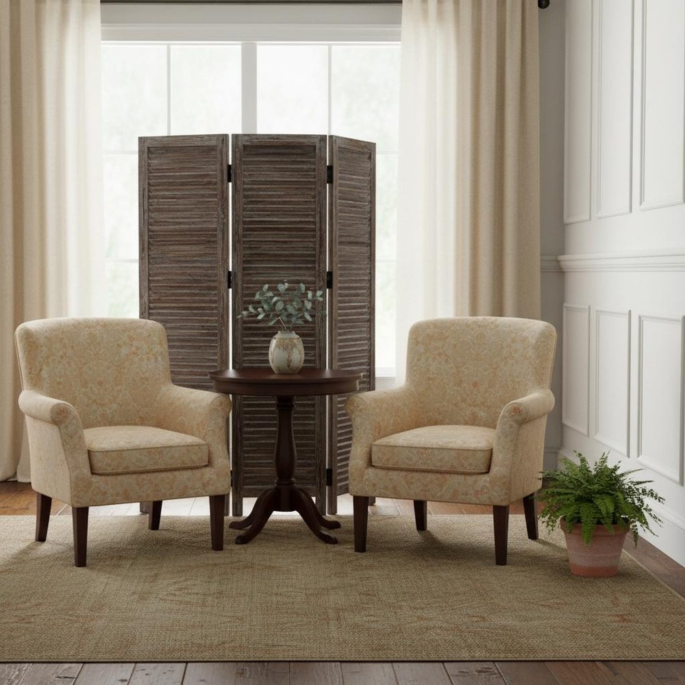 80 X 84 Brown Wood Screen