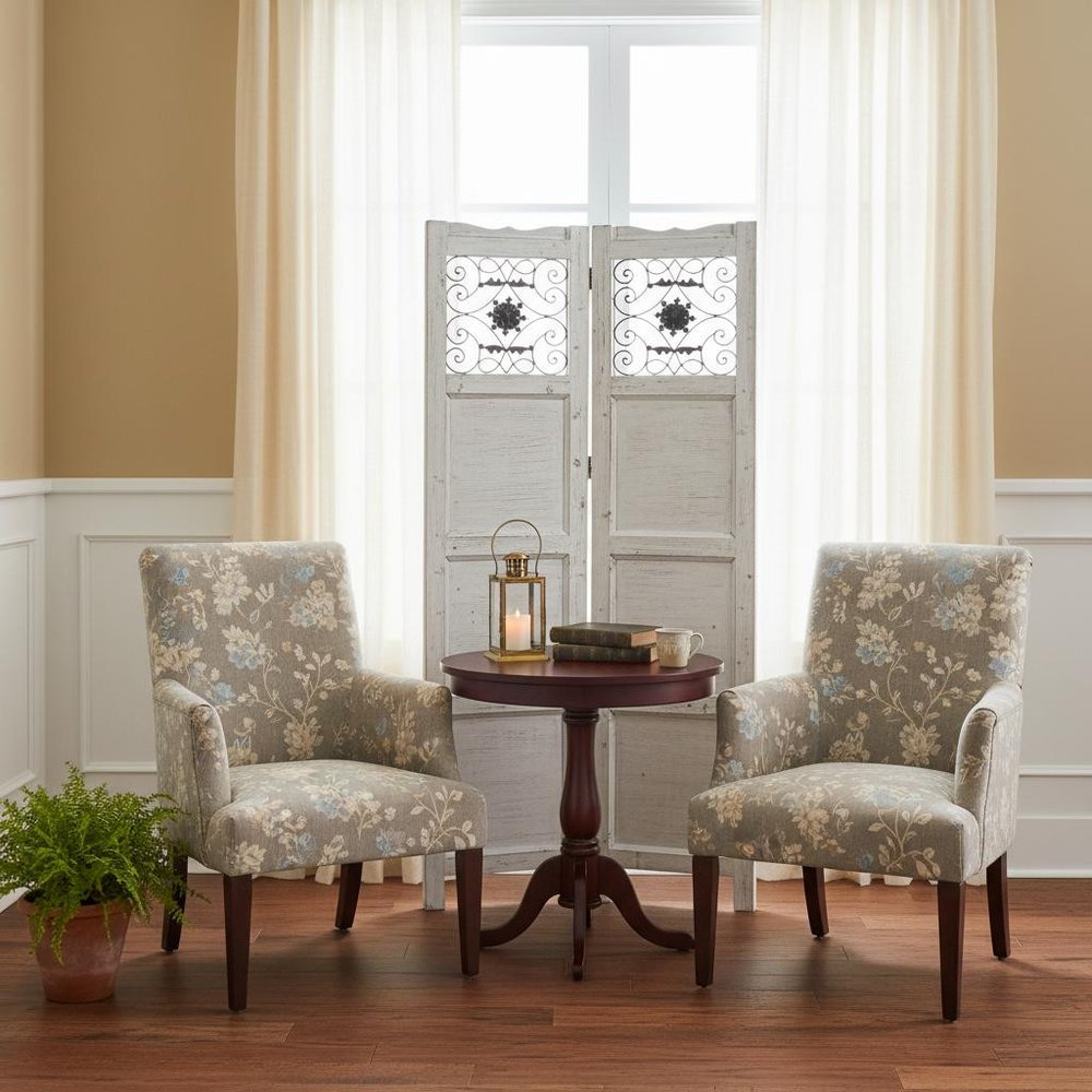 76" X 84" Blue Wood Screen