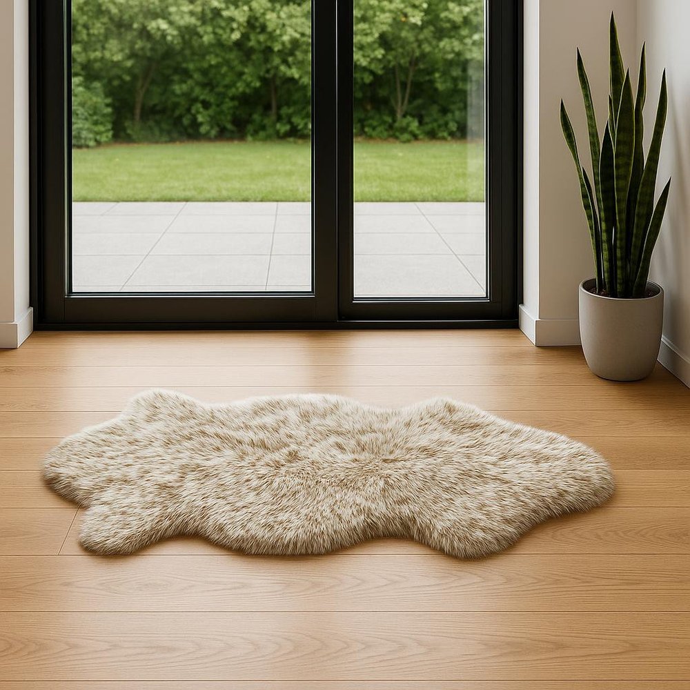 Gradient Chocolate Animal Print Area Rug