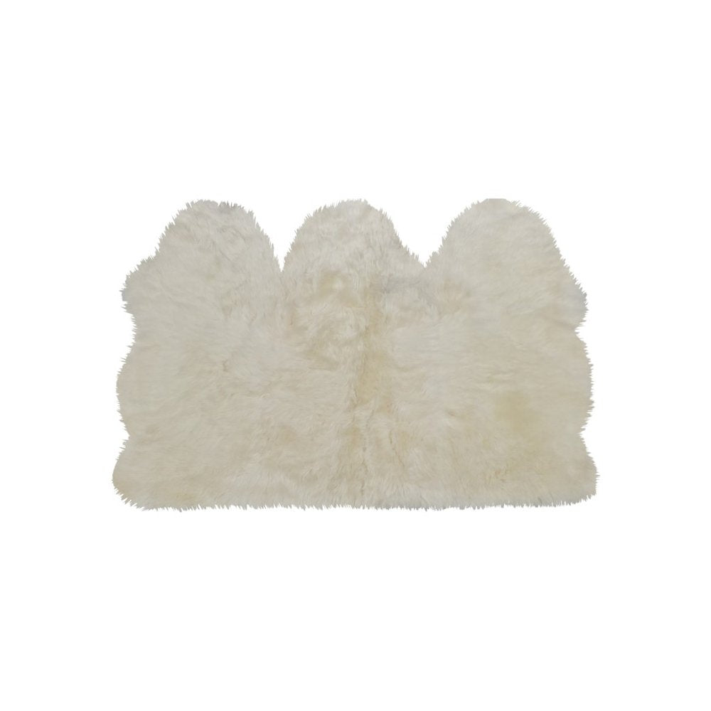 3' X 5' Golden Natural Sheepskin Area Rug