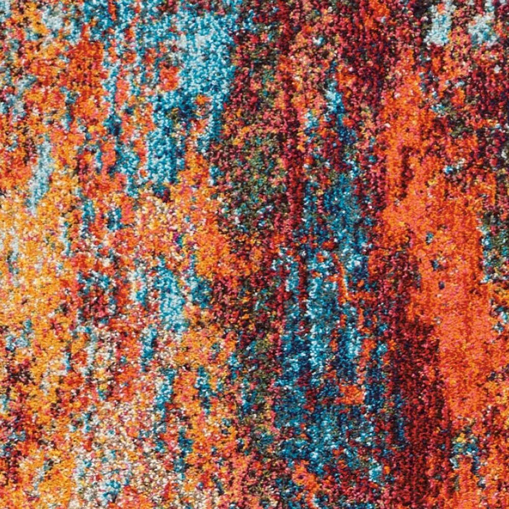 2' X 8' Atlantic Abstract Power Loom Non Skid Runner Rug