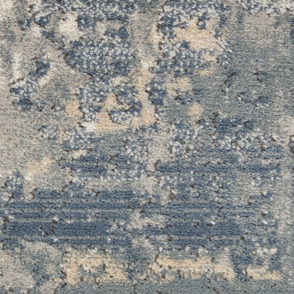 4' X 6' Grey And Beige Abstract Power Loom Non Skid Area Rug