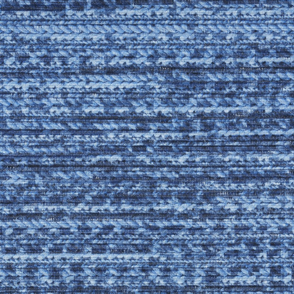 10' Blue Abstract Washable Runner Rug