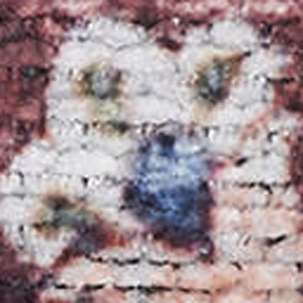 5' X 7' Red and Ivory Oriental Power Loom Distressed Washable Non Skid Area Rug