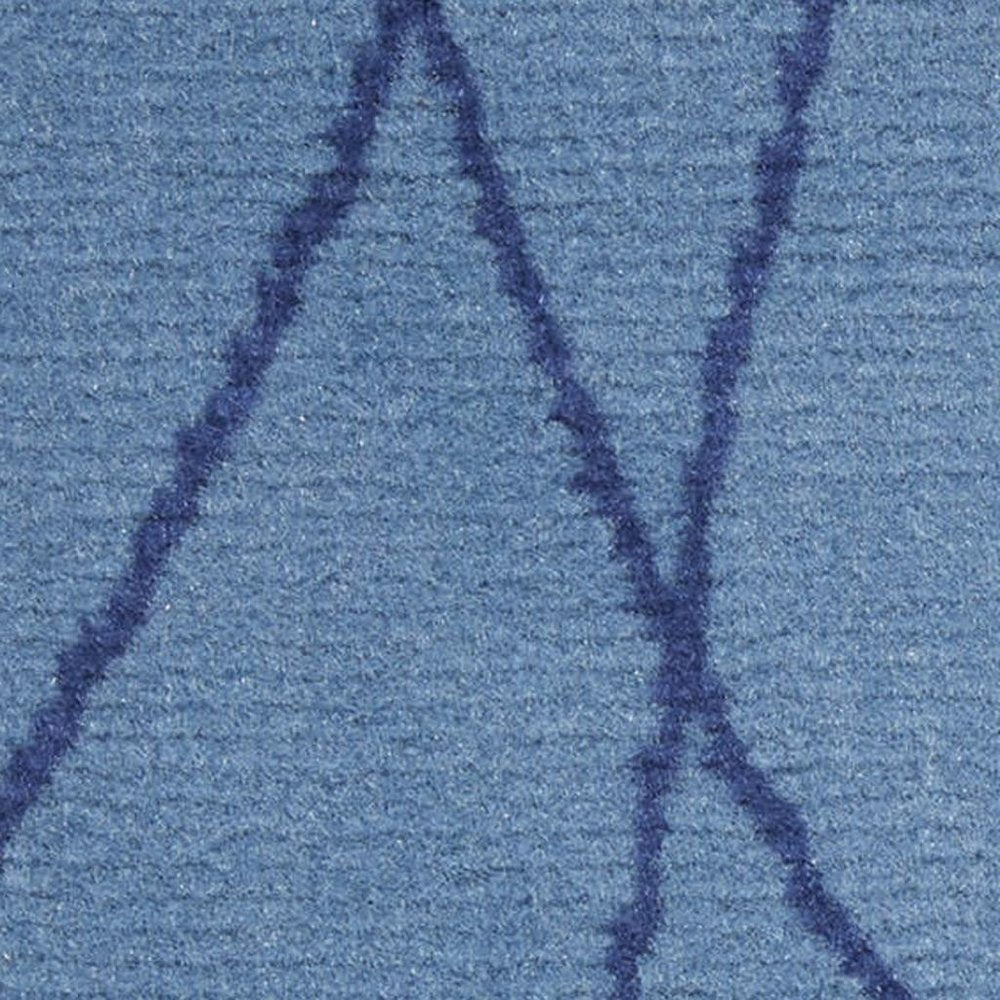 5' X 7' Blue and Beige Floral Power Loom Area Rug