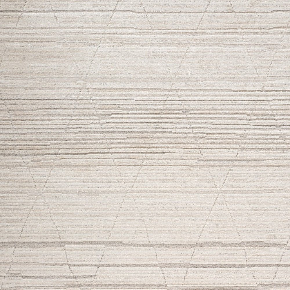 4' X 6' Cream and Beige Abstract Area Rug