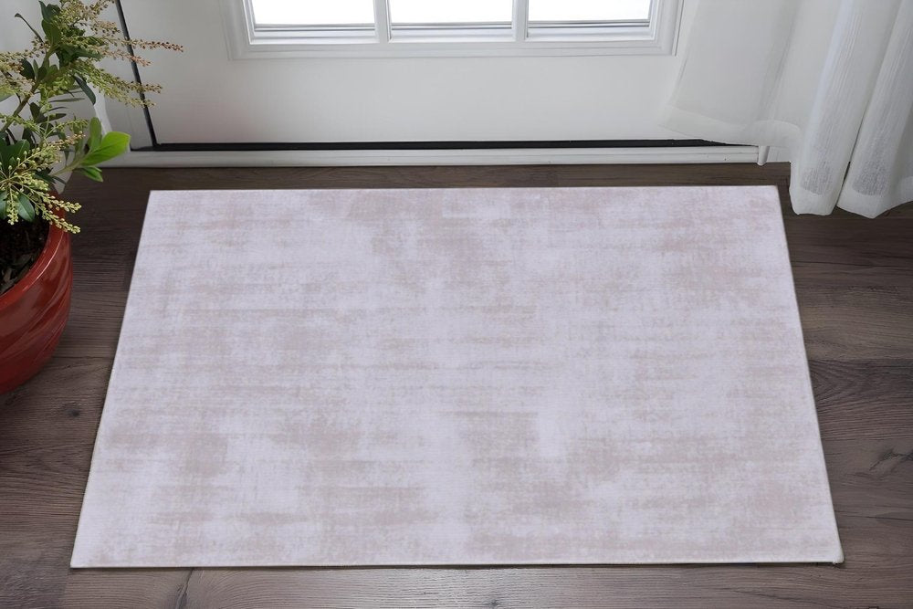 3' X 5' Taupe Hand Loomed Area Rug