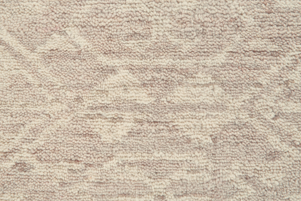 6' X 9' Brown and Tan Wool Southwestern Hand Knotted Area Rug