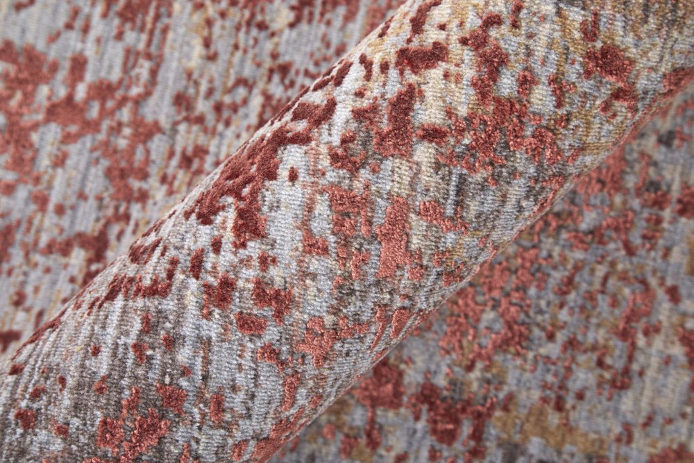 2' X 3' Blue Brown And Tan Abstract Area Rug