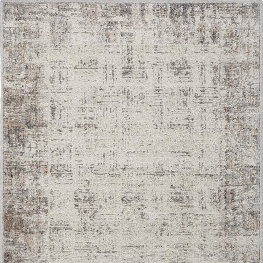 2' X 3' Blue Floral Power Loom Area Rug