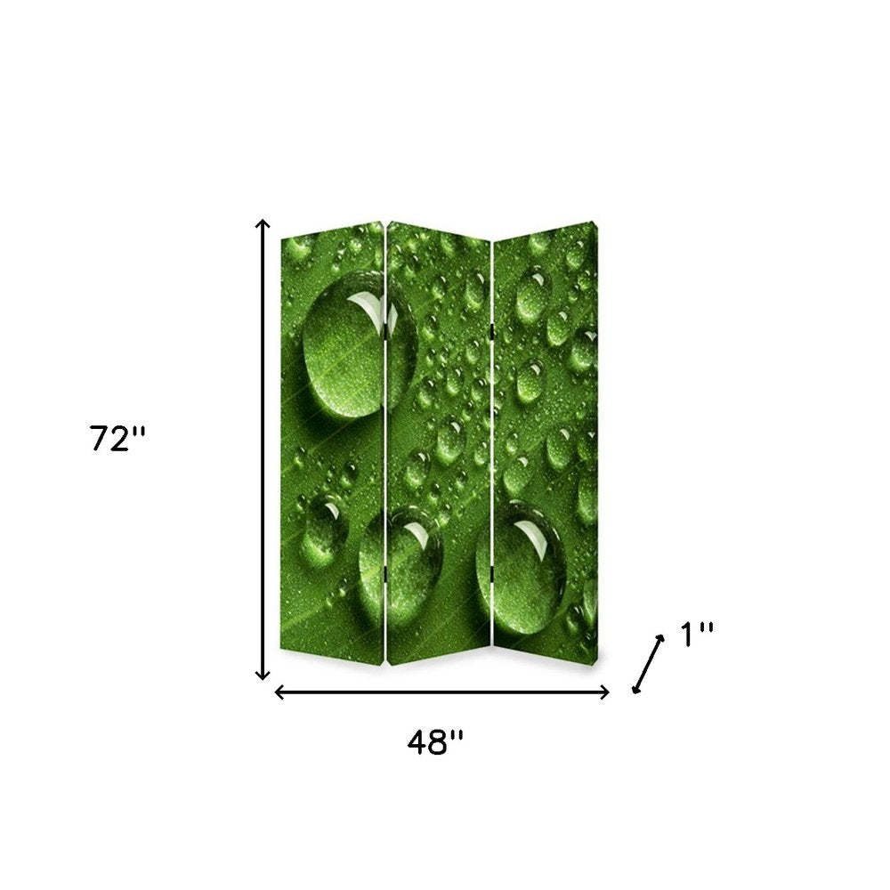 48" X 72" Multi Color Wood Canvas Rain  Screen
