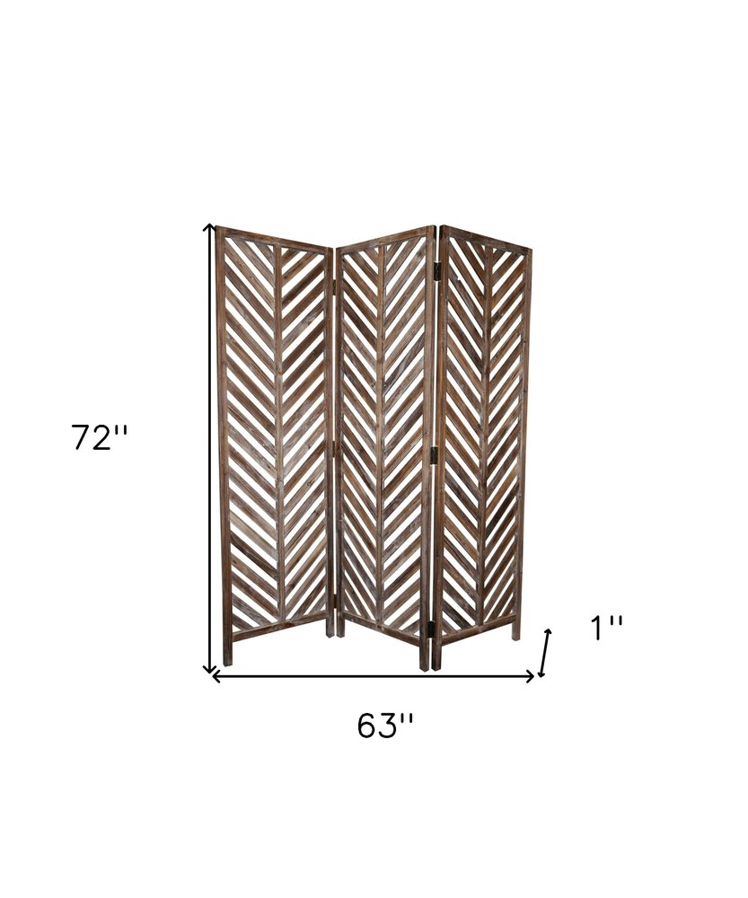 63 X 72 Brown Wood  Screen