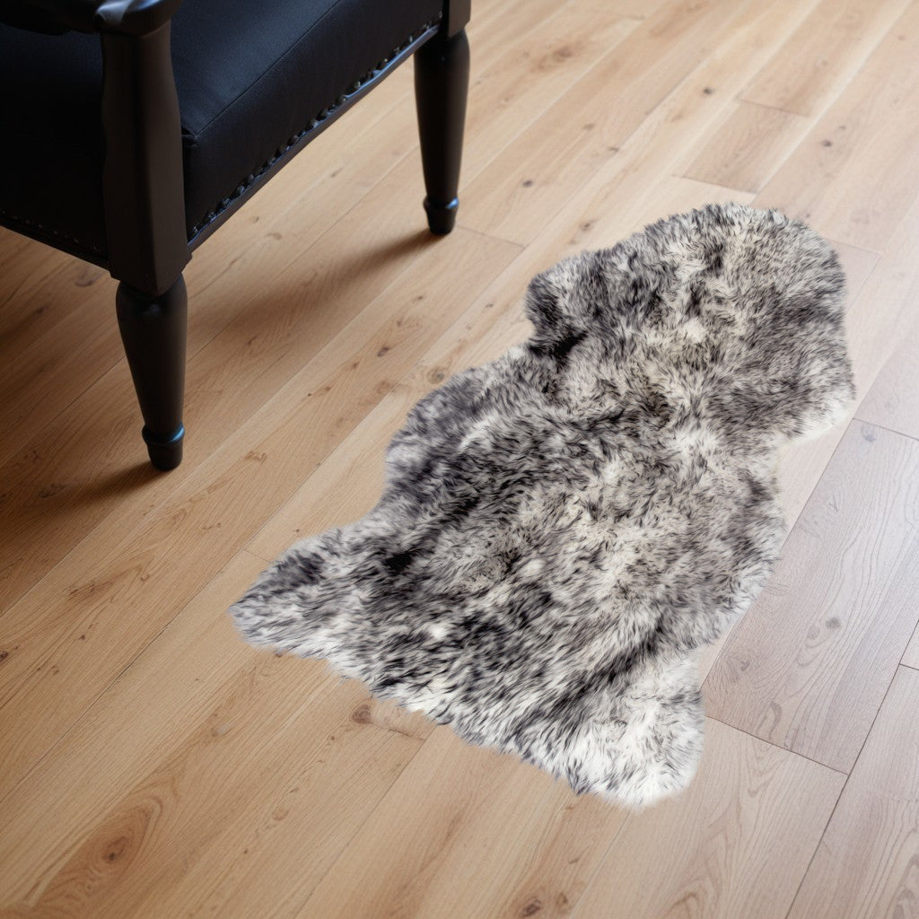 2' X 3' Gold Sheepskin Non Skid Area Rug