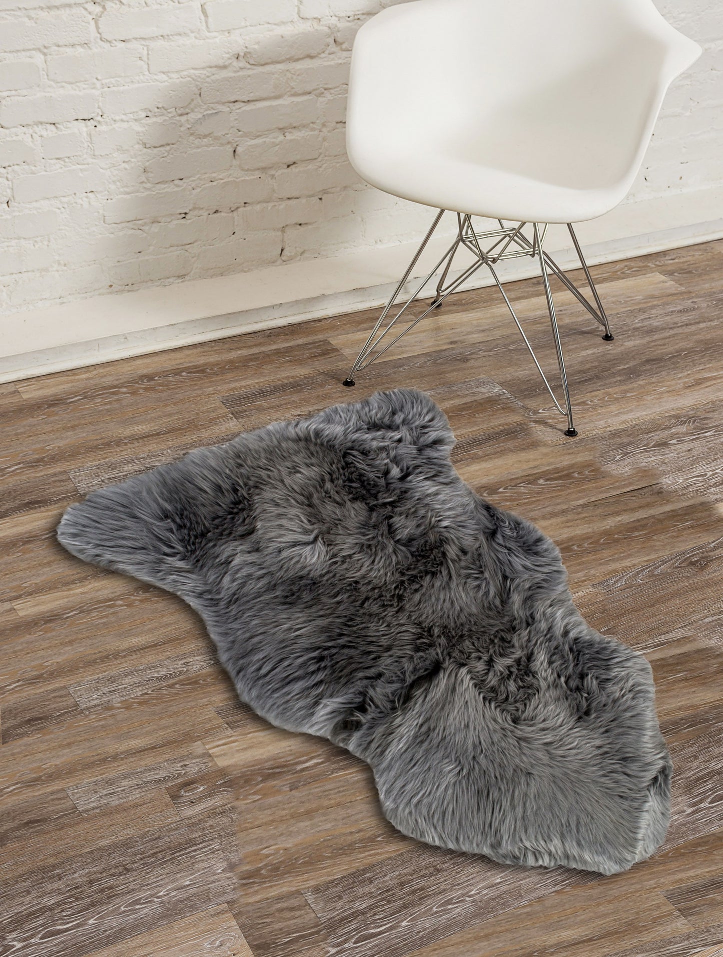 2' X 3' Gold Sheepskin Non Skid Area Rug