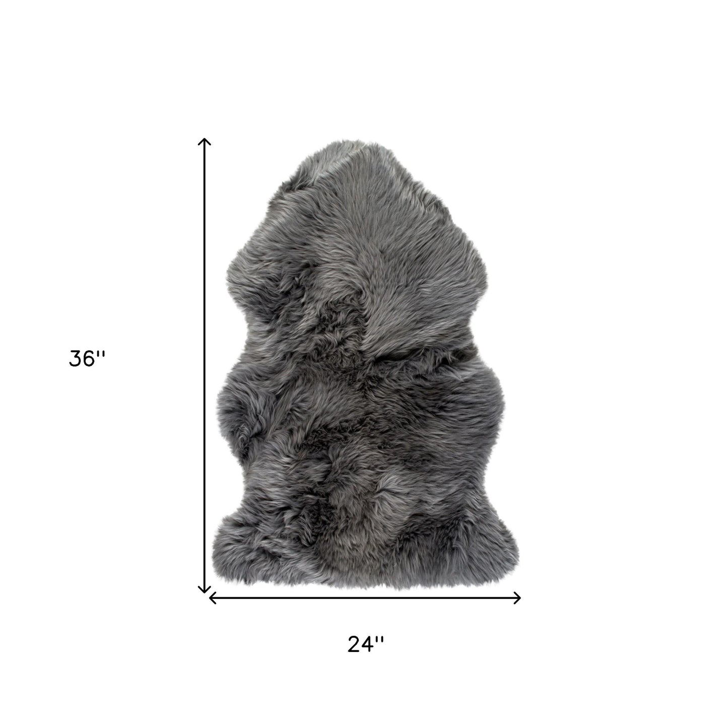 2' X 3' Gold Sheepskin Non Skid Area Rug