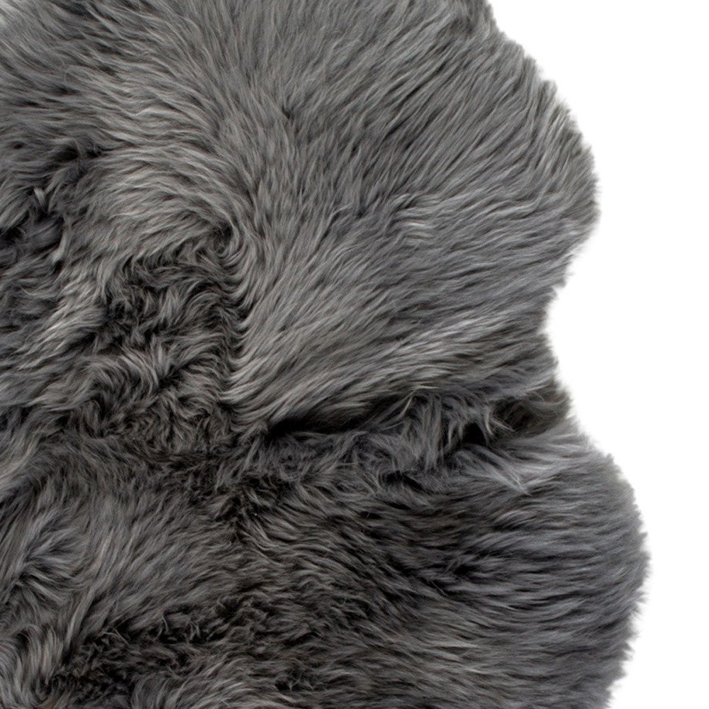 2' X 3' Gold Sheepskin Non Skid Area Rug