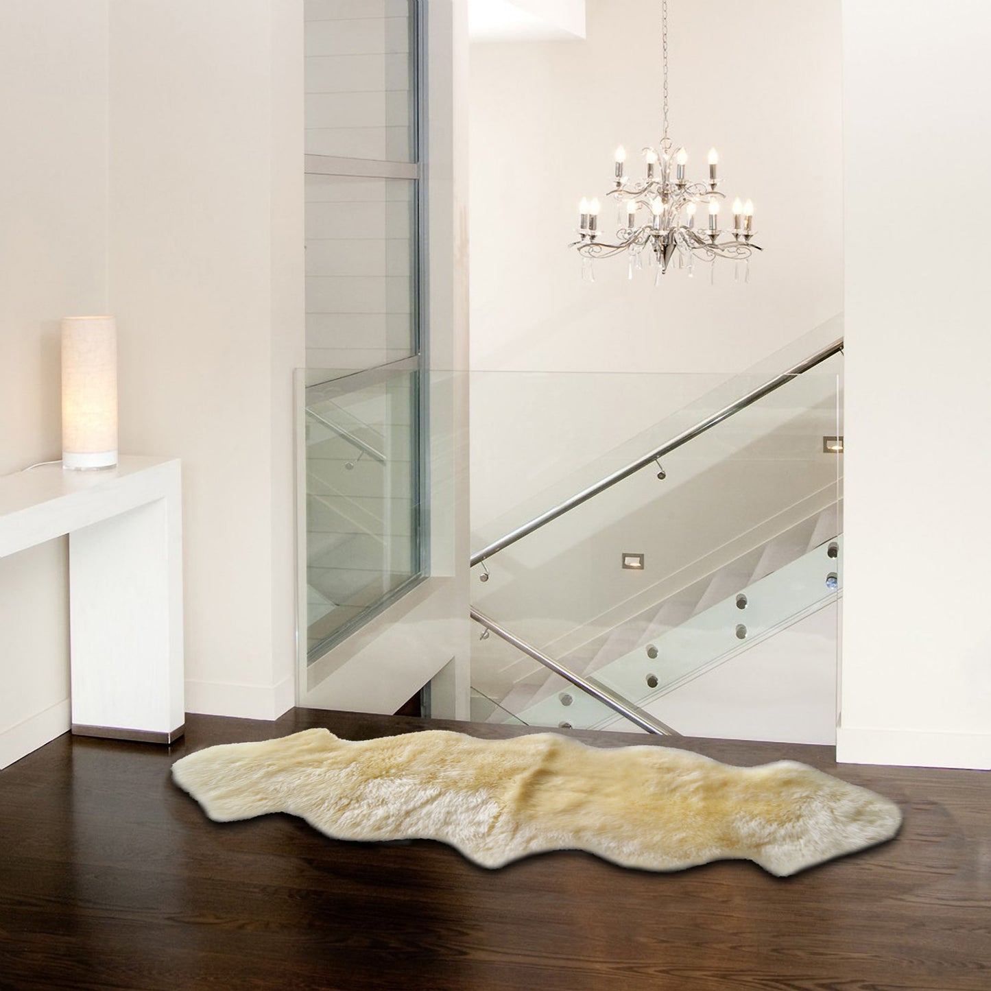 6' Chocolate Genuine Sheepskin Area Rug