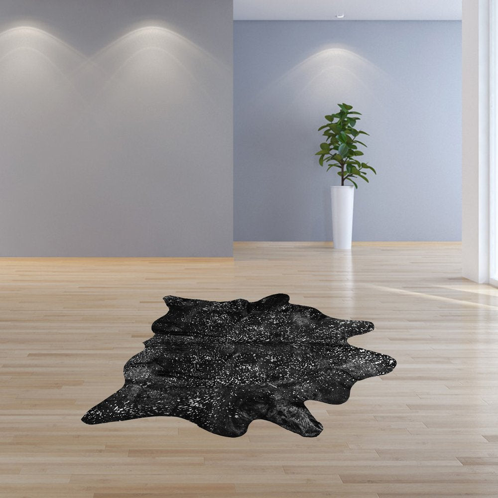 6' X 7' Natural Cowhide Cowhide Print Area Rug