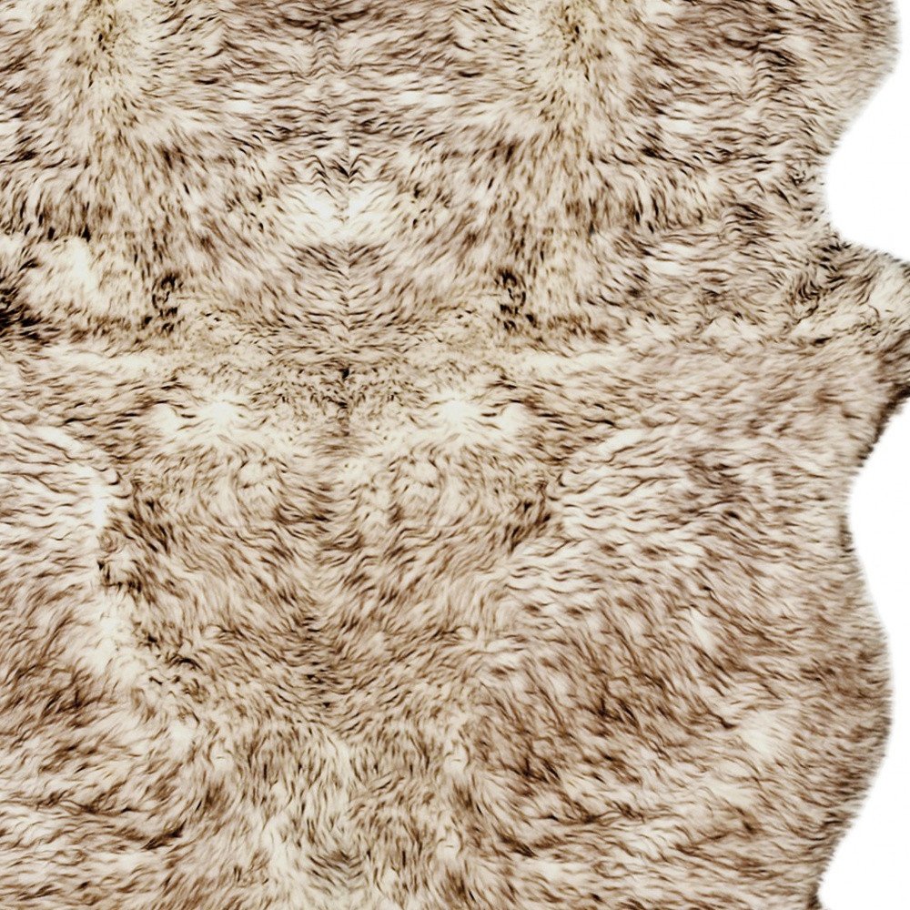 4' X 6' Gray Genuine Sheepskin Handmade Area Rug