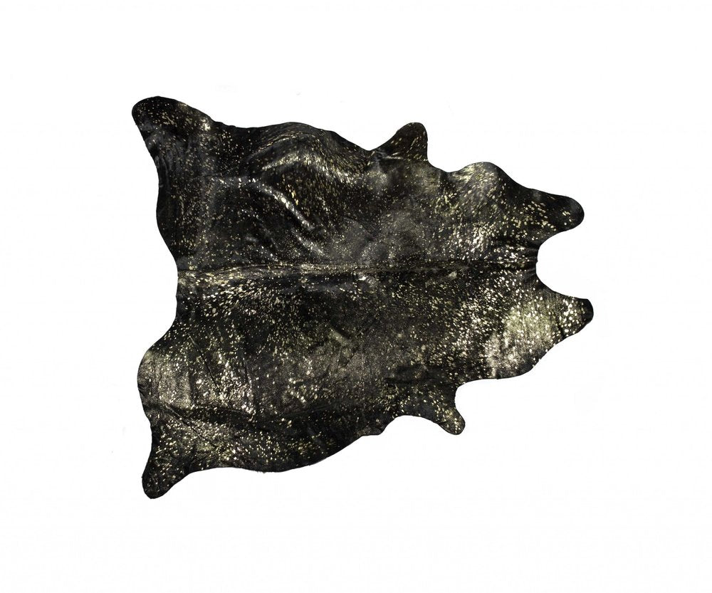 5' X 7' Gray Cowhide Area Rug