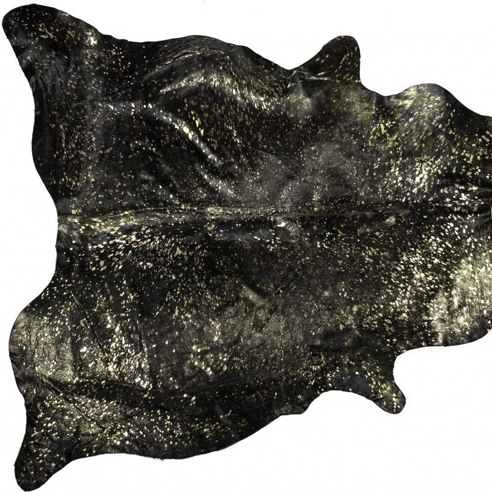 5' X 7' Gray Cowhide Area Rug