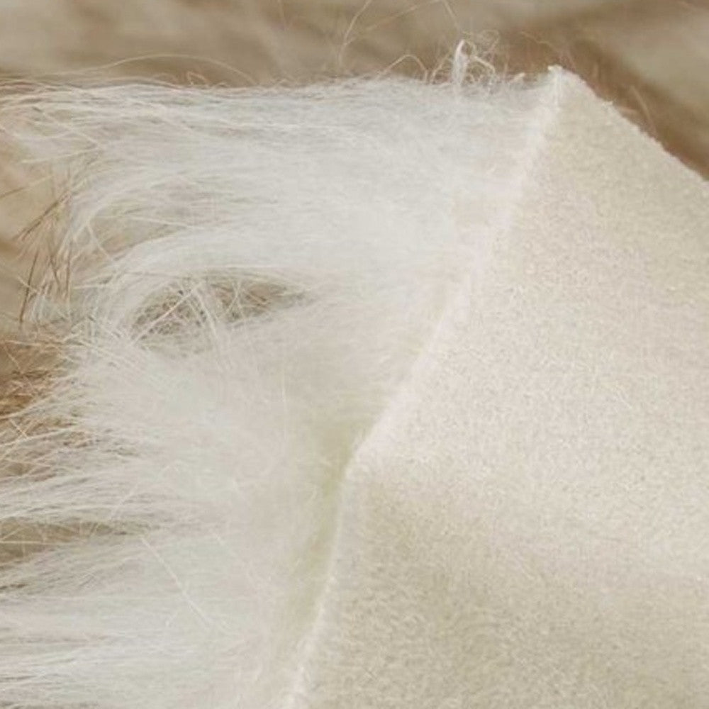 2' X 3' Black Faux Sheepskin Animal Print Washable Area Rug