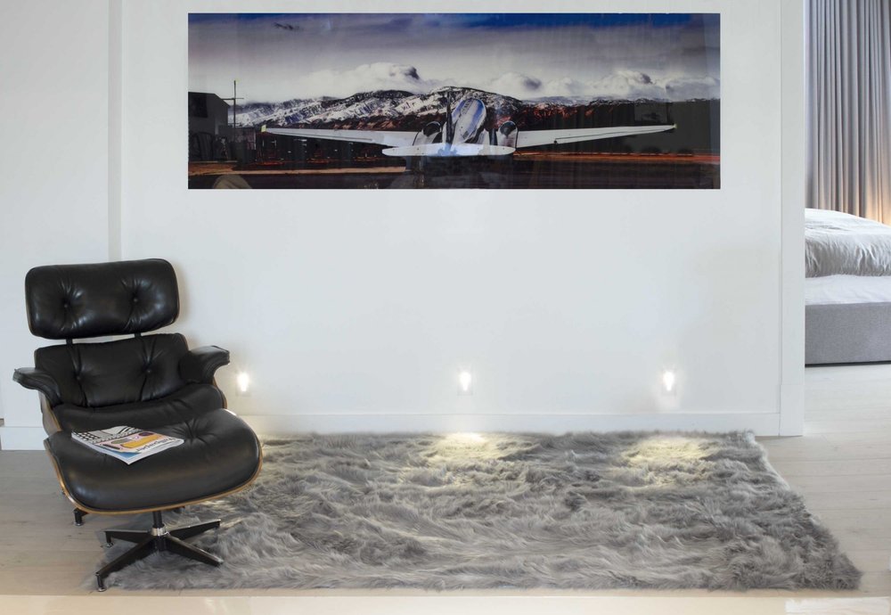 5' X 8' Off White Shag Area Rug