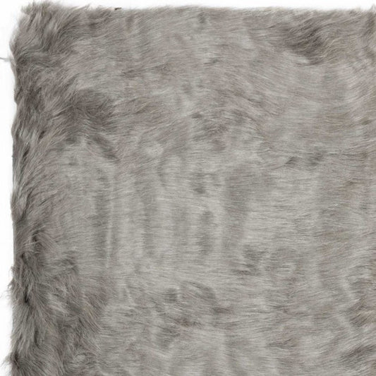 5' X 8' Off White Shag Area Rug