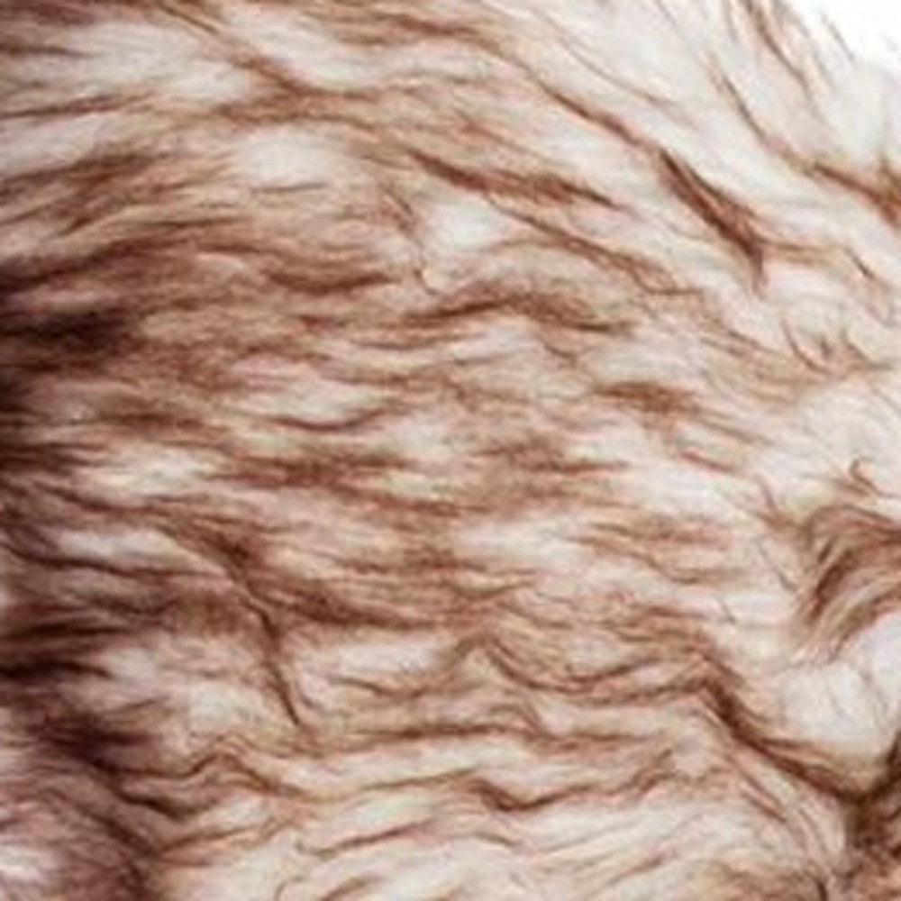 2' X 3' Black Faux Sheepskin Animal Print Washable Area Rug