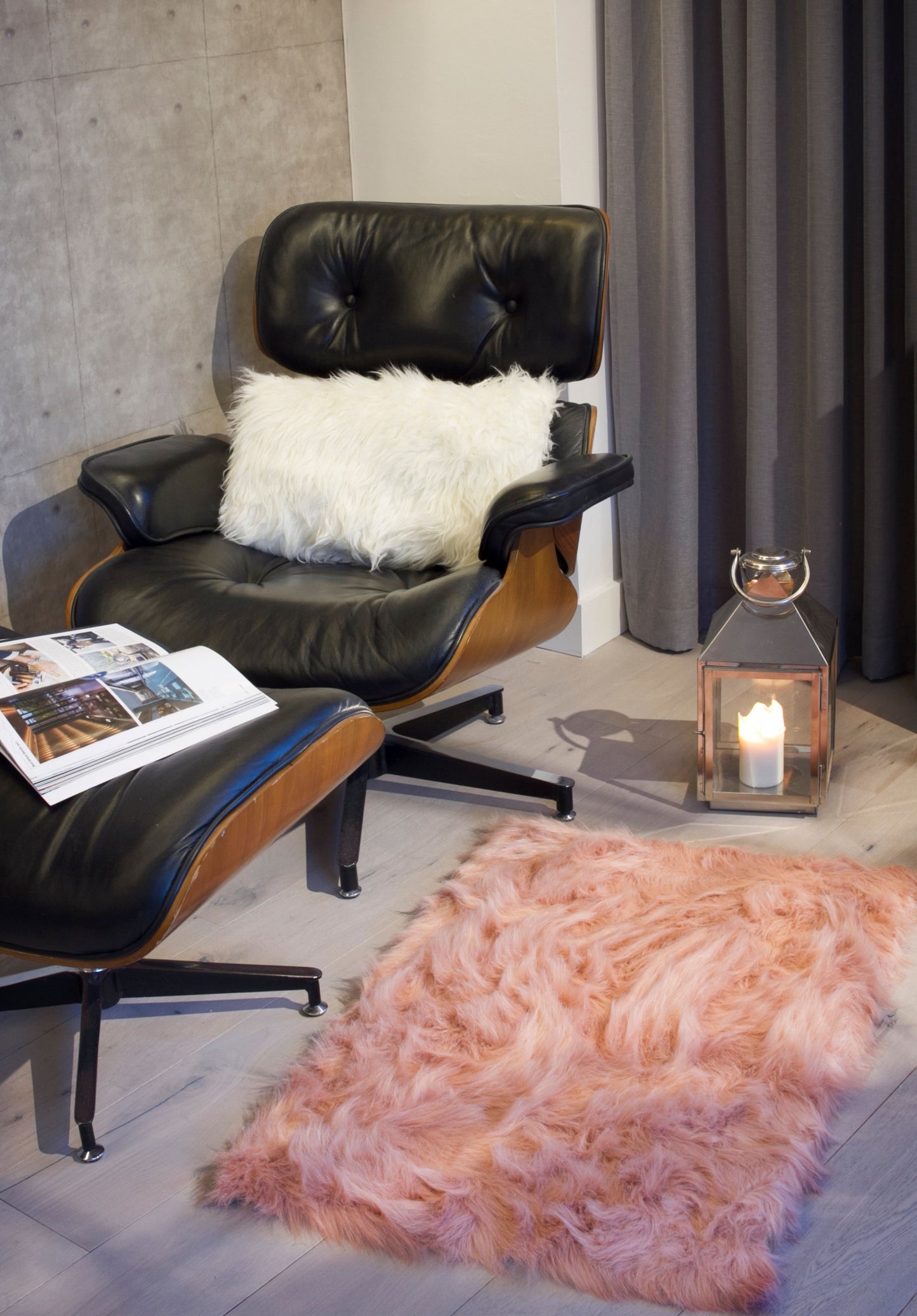 2' X 3' Dusty Rose Animal Print Area Rug