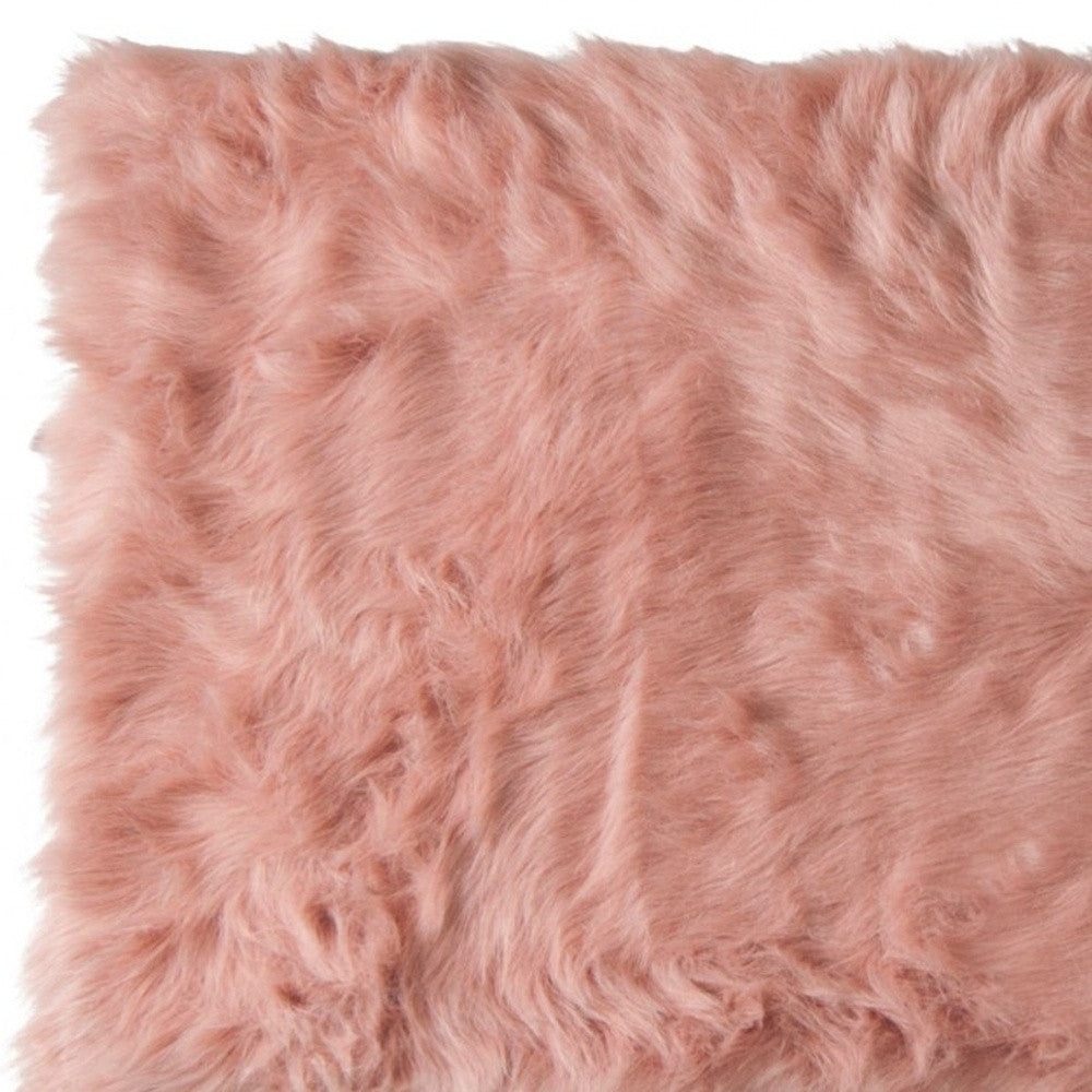 2' X 3' Dusty Rose Animal Print Area Rug