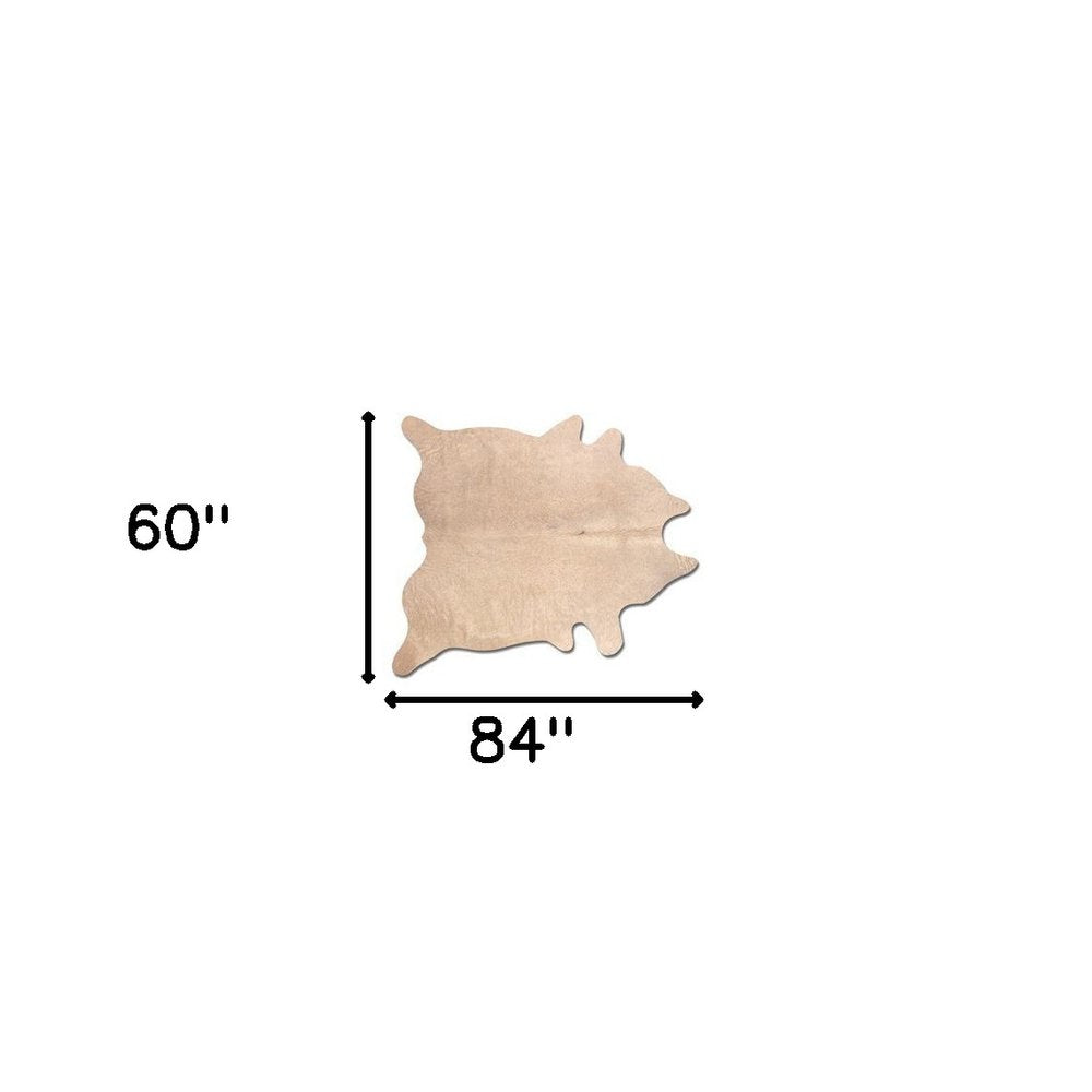 5' X 7' Gray Cowhide Area Rug