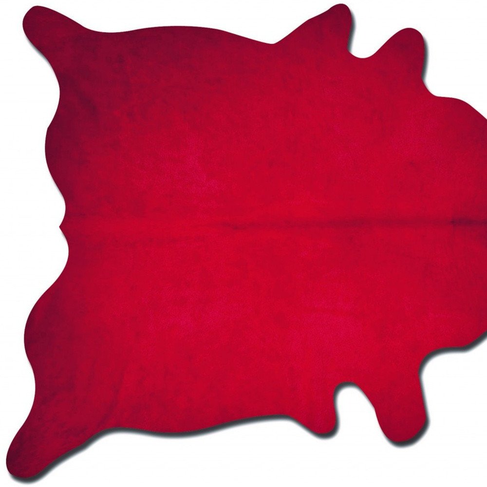 5' X 7' Lime Green Cowhide Area Rug