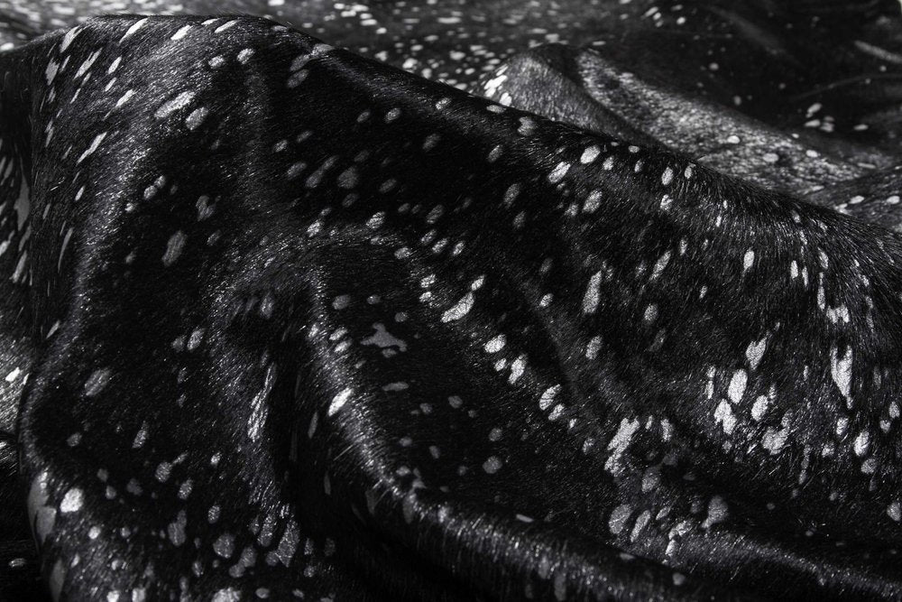 5' X 7' Gray Cowhide Area Rug