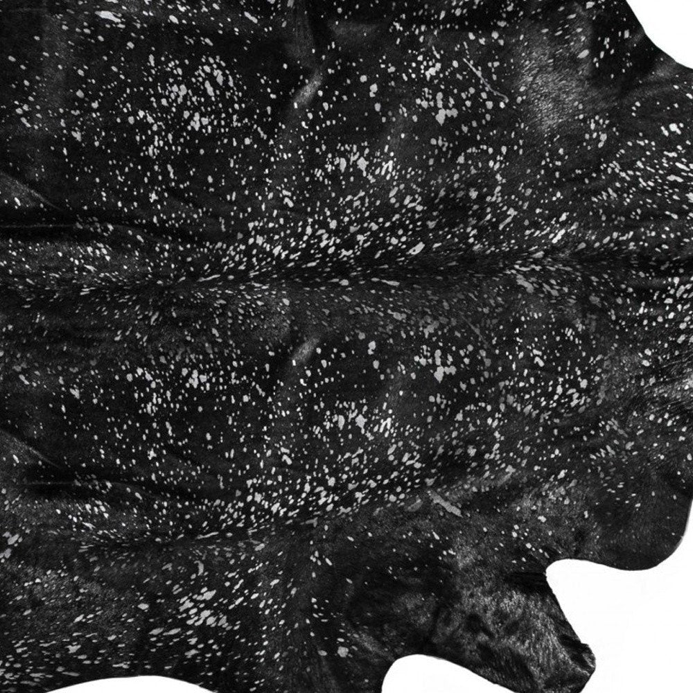 5' X 7' Gray Cowhide Area Rug