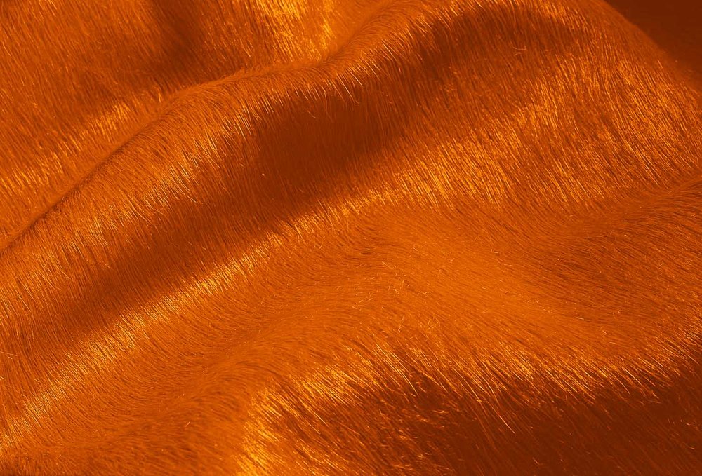 5' X 7' Lime Green Cowhide Area Rug