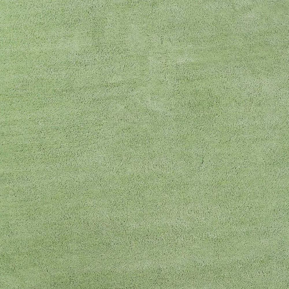 7' Green Hand Woven Runner Rug