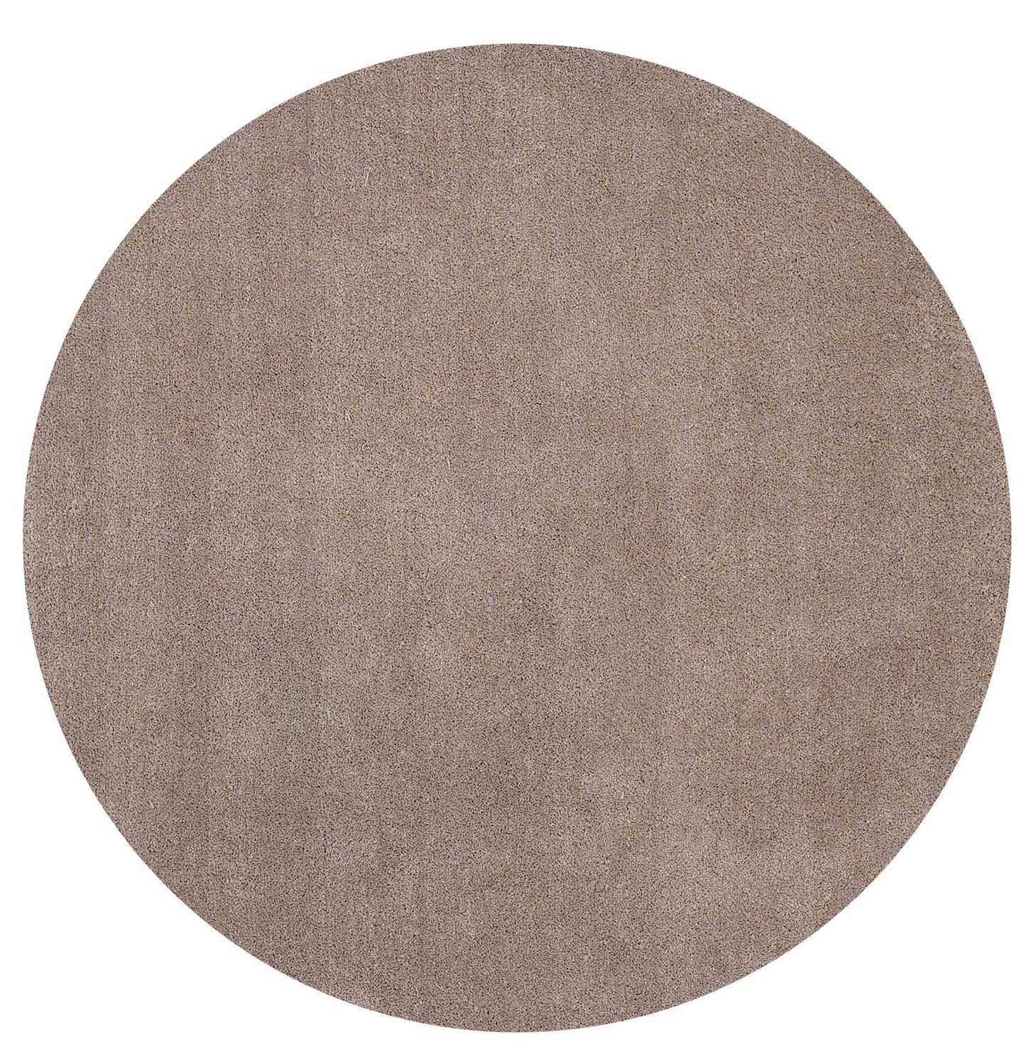 8' Beige Hand Woven Round Rug