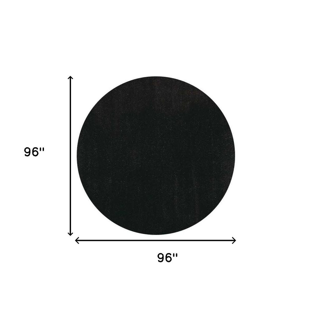 8' X 10' Espresso Shag Hand Woven Area Rug