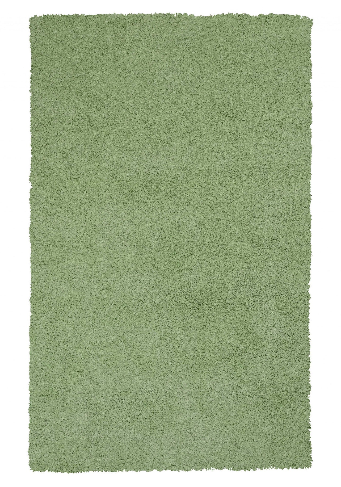 7' Green Hand Woven Runner Rug