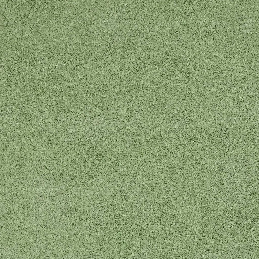 7' Green Hand Woven Runner Rug