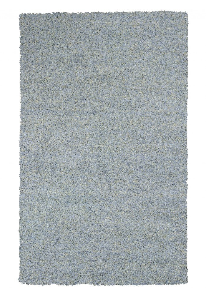 9' X 13' Blue Hand Woven Area Rug