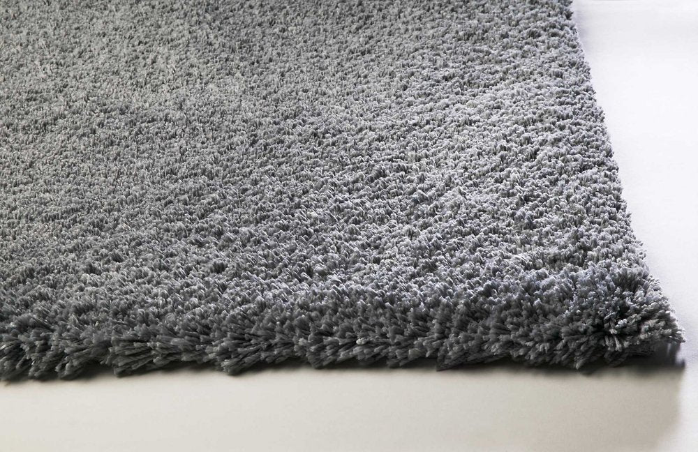 9' X 13' Gray Shag Hand Woven Area Rug