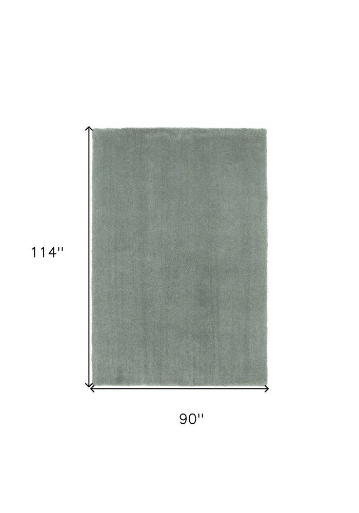 2' X 4' Slate Blue Hand Woven Area Rug