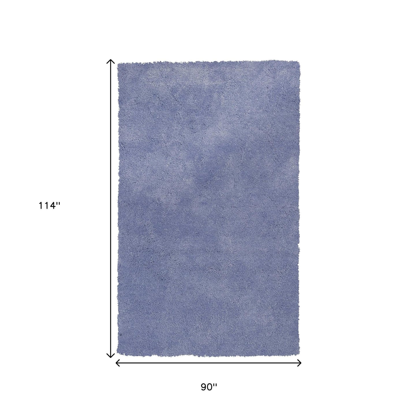 2' X 4' Purple Shag Hand Woven Area Rug