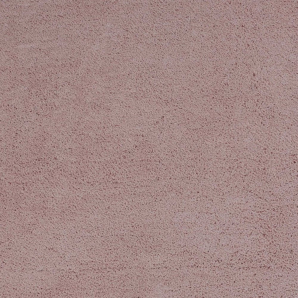 6' Pink Shag Hand Woven Round Rug