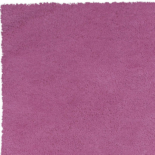 5' X 7' Hot Pink Shag Hand Woven Area Rug