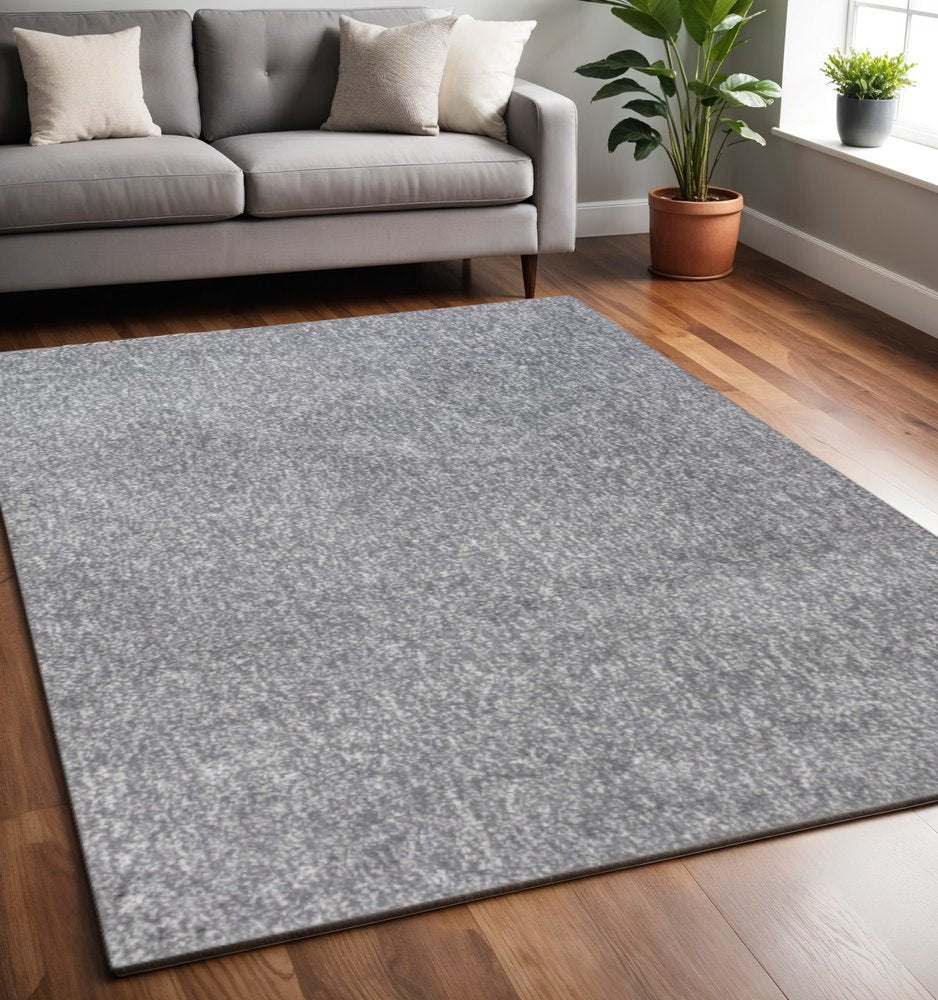 7' X 9'  Polypropylene Grey Area Rug