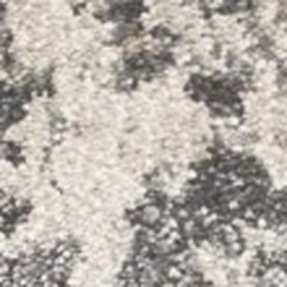 5' X 8' Gray And Tan Abstract Area Rug